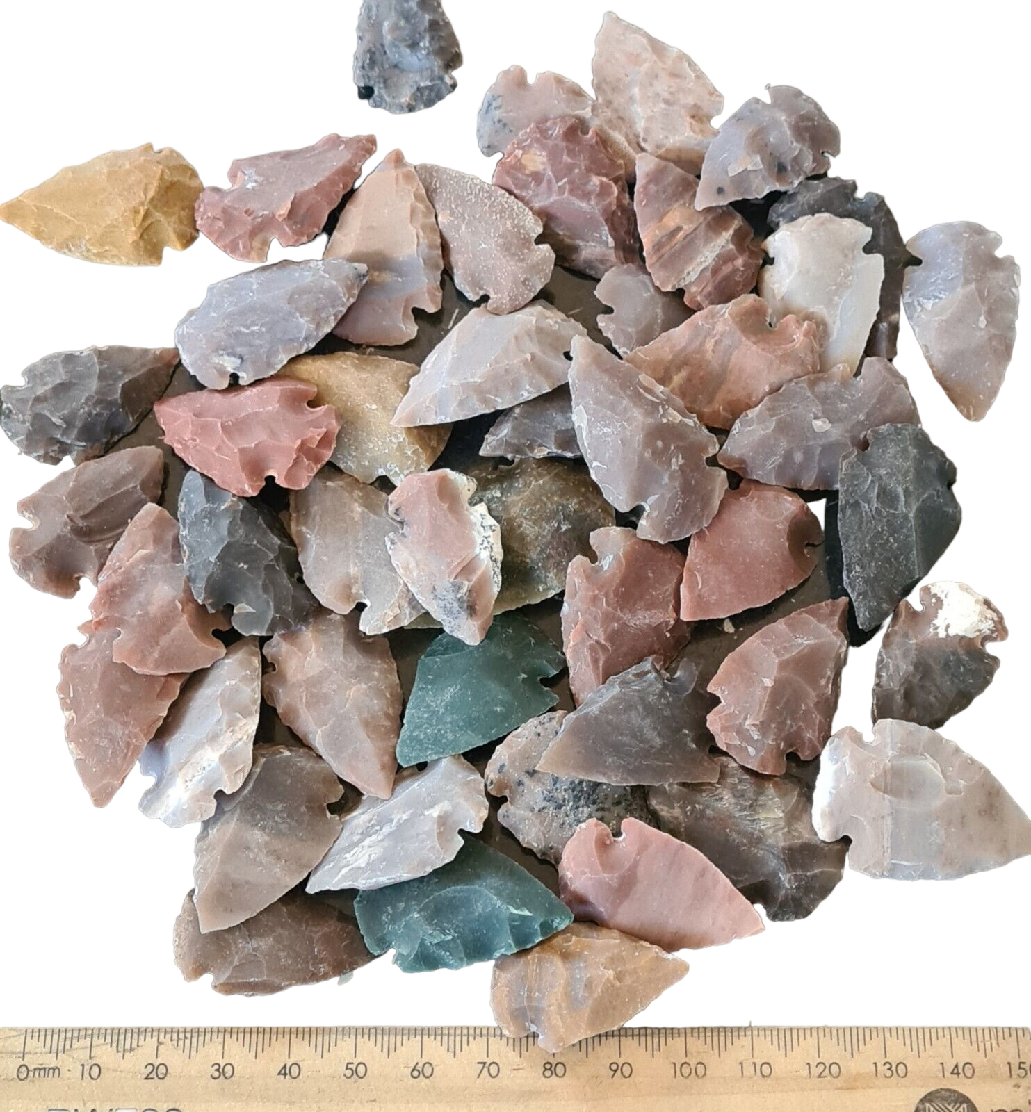 15pcs Small Flint Arrowheads