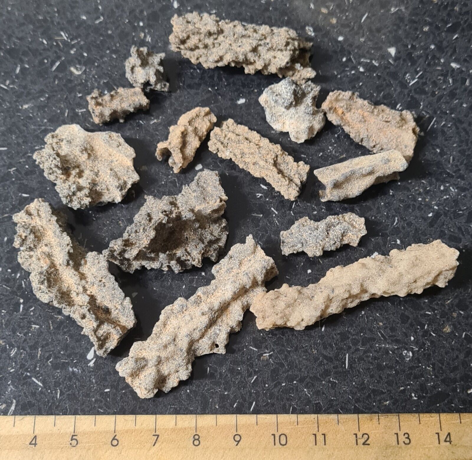 35 Grams Fulgurites from Sahara Desert